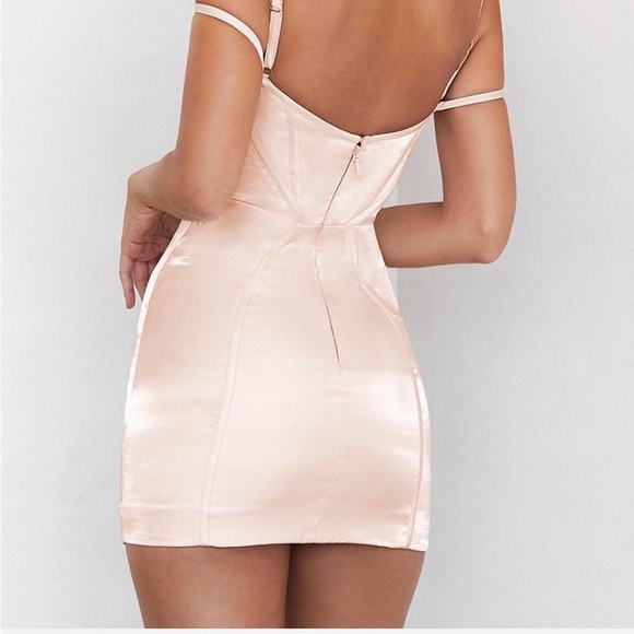 Blush Glass Corset Mini Dress Mistress Rocks - Picture 4 of 6